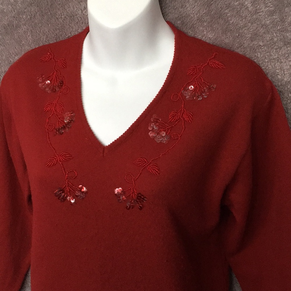 VTG Alex Coleman Beaded Sweater